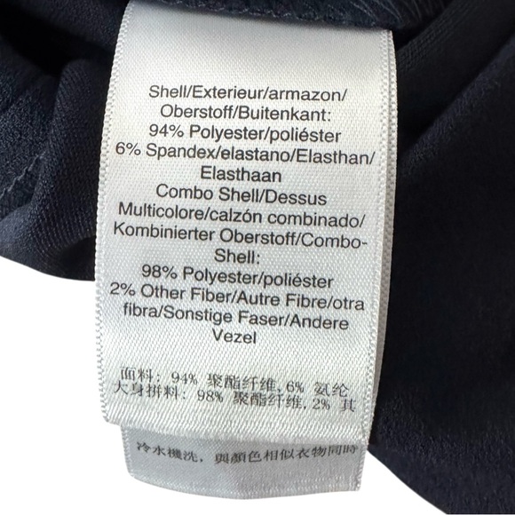 DKNY Navy Blue Puff Sleeve Dress Size 10 NWT Elegant Sheath Style - Picture 10 of 11